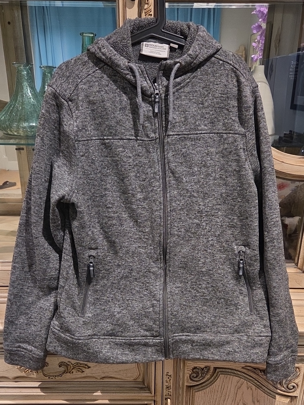 Hooded Zip-Front Sweater Vest in Gray - Mountain Khakis
